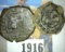 (2) Old Pirate Coins depicting Lions and Castles.