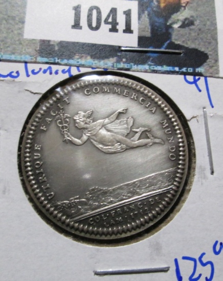 SILVER Jeton / Medalet is an official re-strike from the series that was struck from 1751-1758, each
