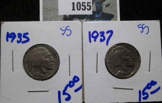 1935 & 1937 Buffalo Nickels