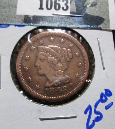 1848 Coronet Head Large Cent