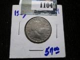 1909 Barber Quarter With Full Liberty