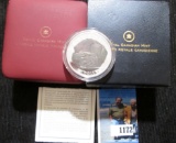 Canadian $4 Silver Proof Coin Which Is Part Of The Giants Of Prehistory Coin Series.  On The Reverse