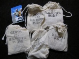 5 Mini Mint Bags With Memorial Cents