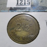 Token For 2 1/2 Cents Pool Room
