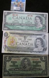 Series Of 1937, 1967, & 1973 Canadian Bank Notes