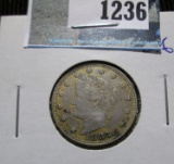 1883 No Cents V Nickel That Has Been Gold Plated.  This Is Known As The Racketteer Nickel.  These Co