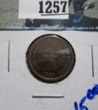 1880 Indian Head Cent With Full Liberty