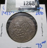 German States-L& graviate Of Hessen Silver One Groschen Coin Minted From 1413-1458/ Ludwig The First