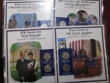 John F Kennedy Coin & Stamp Set Commemorating Jfk Graduating From Harvard,  The Nomination For The P