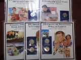 JOHN F KENNEDY COIN AND STAMP SET COMMEMORATING JFK CREATES EQUAL EMPLOYMENT OPPORTUNITY COMMITTEE,