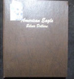 Dansco Silver Eagles Book From 1986-2003 Plus Spaces For 18 More Years
