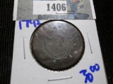 1792 Lancashire- Liverpool Condor Half Penny Token