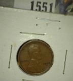 1922 D Lincoln Cent, VF. XF with a Tick behind ear.