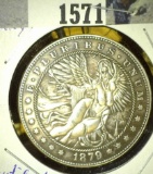 1879 CC Fantasy Dollar depicting a very busty Angel.