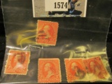 (5) Type Scott # 245 U.S. Stamps, details not determined.
