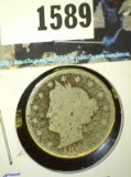 1886 Liberty Head Nickel. Rare Date.