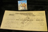 1936 John Deere Plow Company Promissory Note for $796.50 payable at the Exchange Bank Adair, Iowa.