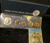 1967 U.S. Special Mint Set with 40% Silver Kennedy Half Dollar.