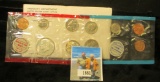 1969 P & D U.S. Mint in original envelope and cellophane. Contains the 40% Silver Kennedy Half Dolla