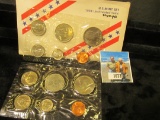 1984 P & D U.S. Olympics Mint Set with Olympic medallions.(12 pcs.).
