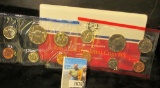 1987 P & D U.S. Mint Set in original cellophane and envelope. (12 pcs.). With both of the rare Kenne