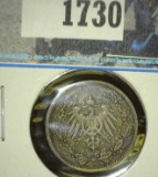1905A German Silver Half Mark.