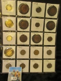 (20) Foreign Coins dating back to 1891 and including Silver. All stored in a plastic page.