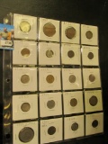 (20) Foreign Coins dating back to 1920 and including Silver. All stored in a plastic page.