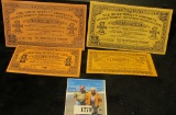 (4) different 1915 era United Profit-sharing Coupons including Union Tobacco Company scrip.