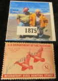 1943 World War II Era $1 Federal Migratory Waterfowl Stamp, Signed, RW10.