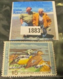 Scott # RW40 Federal Migratory Waterfowl Stamp, 1973, signed.