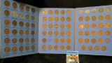 1941-68 Partial Set of Lincoln Cents with some duplication including War Cent. All stored in a blue