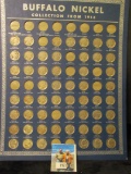 1914 D to 1940 Buffalo/Jefferson Nickel Partial Set stored in a 1938 Whitman Coin Board. Some pieces