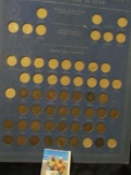 1880-1909 Partial Set of Indian Head Cents in a 1938 Whitman Coin Board.
