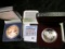 1992 Stage Coach Canada Sterling Silver Dollar in original box, & 2013 Copper One Ounce Round with t