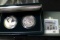 1999 Yellow Stone Two-Coin Dollar Set of Gem BU & Proof, no COA, but in original box of issue.