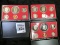 1975 S, 76 S, & 79 S U.S. Proof Sets, in original holders as issued.
