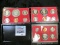 1975 S, 79 S, & 81 S U.S. Proof Sets, in original holders as issued.