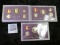 1987 S, 88 S, & 89 S U.S. Proof Sets, in original holders as issued.