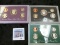 1992 S clad, 93 S Silver, & 94 S Clad U.S. Proof Sets, in original holders as issued.