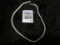 Sterling silver necklace, heavy, 3D link that resembles a herringbone, but is much more substantial,