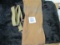 Vintage / antique gun accessories - OLD canvas and leather rifle / shotgun sleeve, good as a display
