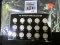 Complete set of 15 Mercury Dimes, 1941-1945 PDS, in a Capitol Plastics style holder