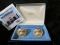 Pair of Franklin Mint American Eagle gold-plated cufflinks, in original box