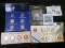 Penny Bonanza! set BU 1943PDS steel cents, 6 coin set 137 years of US pennies, a 2000 Cheerios Cent,