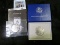 2 Commemorative Half Dollars - 1986-D Statue of Liberty and 1989-D Bicentennial of Congress, both in