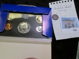 1903 Indian Head Cent & 1968 S Silver U.S. Proof Set in original box of issue.