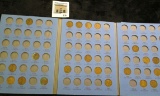 1909-40 S Partial Set of Lincoln Cents in a blue Whitman folder.