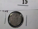 1919-M Mexico Ten Centavos, KM429, MS62. Catalog value $95.