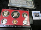 Series 1954 Canada $5 Banknote; & 1979 S U.S. Proof Set original as issued.